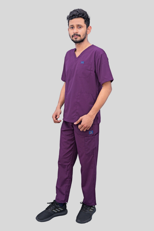 Smart Men's Scrubs - Wine