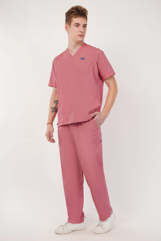 Smart Men's Scrubs Pink