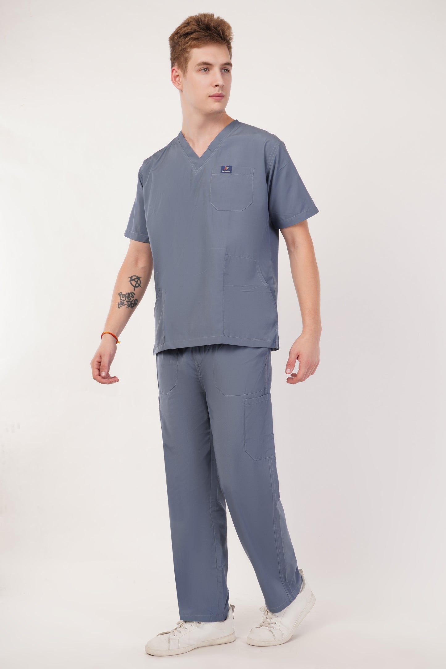 Smart Men's Scrubs - Light Gray