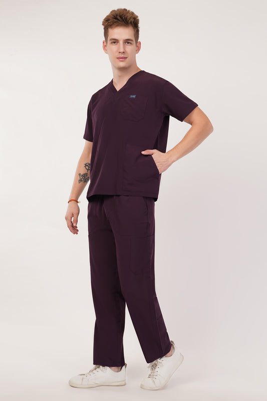 Nova (Stretch) Men's Scrubs Wine