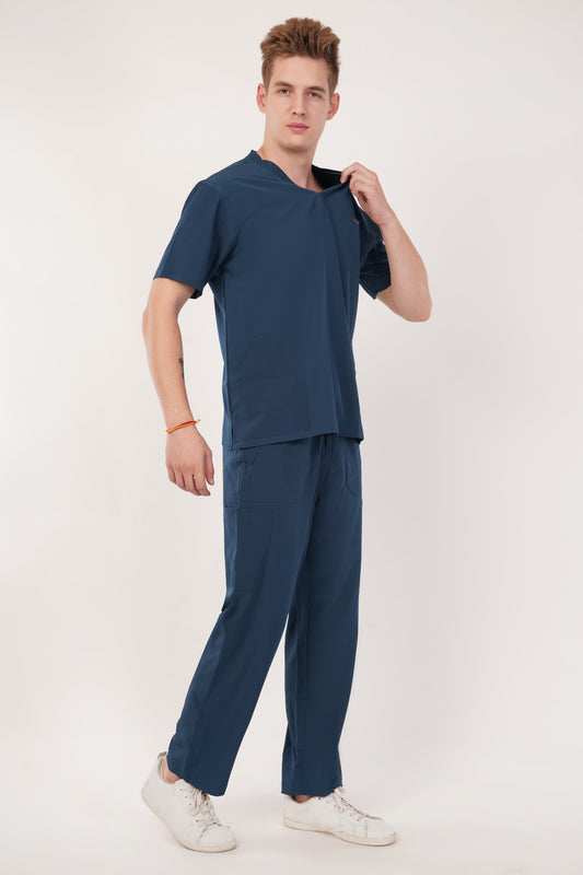 Nova (Stretch) Men's Scrubs - Peacock Blue