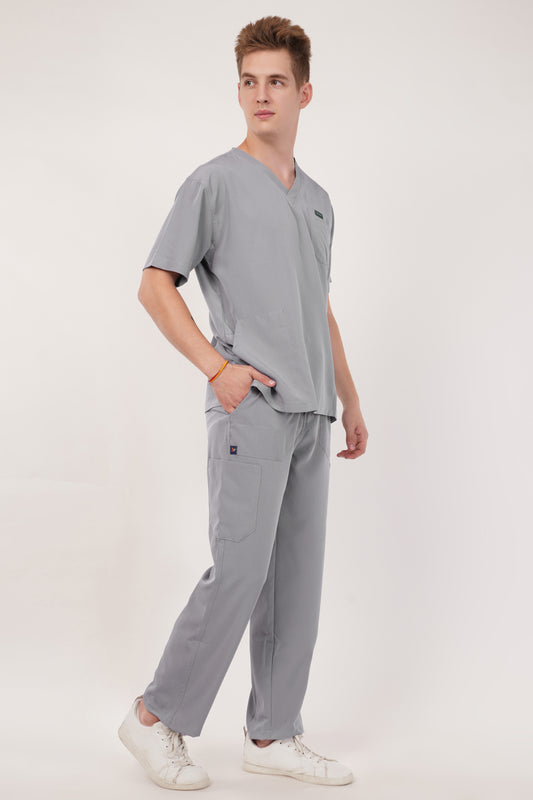 Nova (Stretch) Men's Scrubs Light Gray