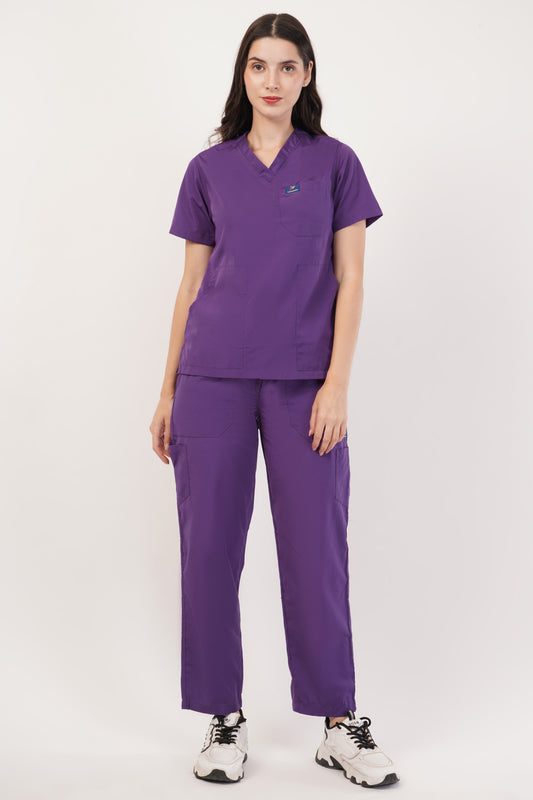 Smart Women's Scrubs - Purple