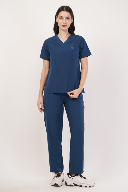 Nova (Stretch) Women's Scrubs - Peacock Blue