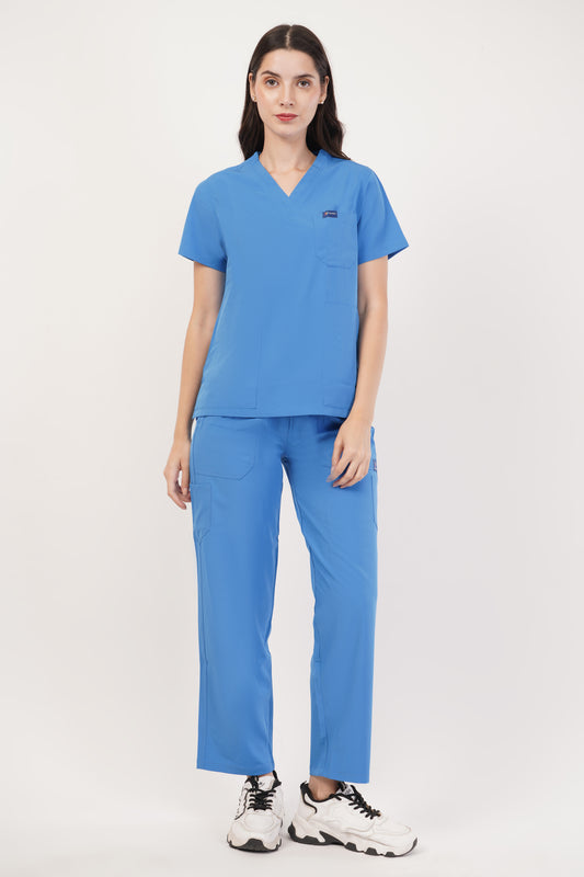 Nova (Stretch) Women's Scrubs - Bright Blue